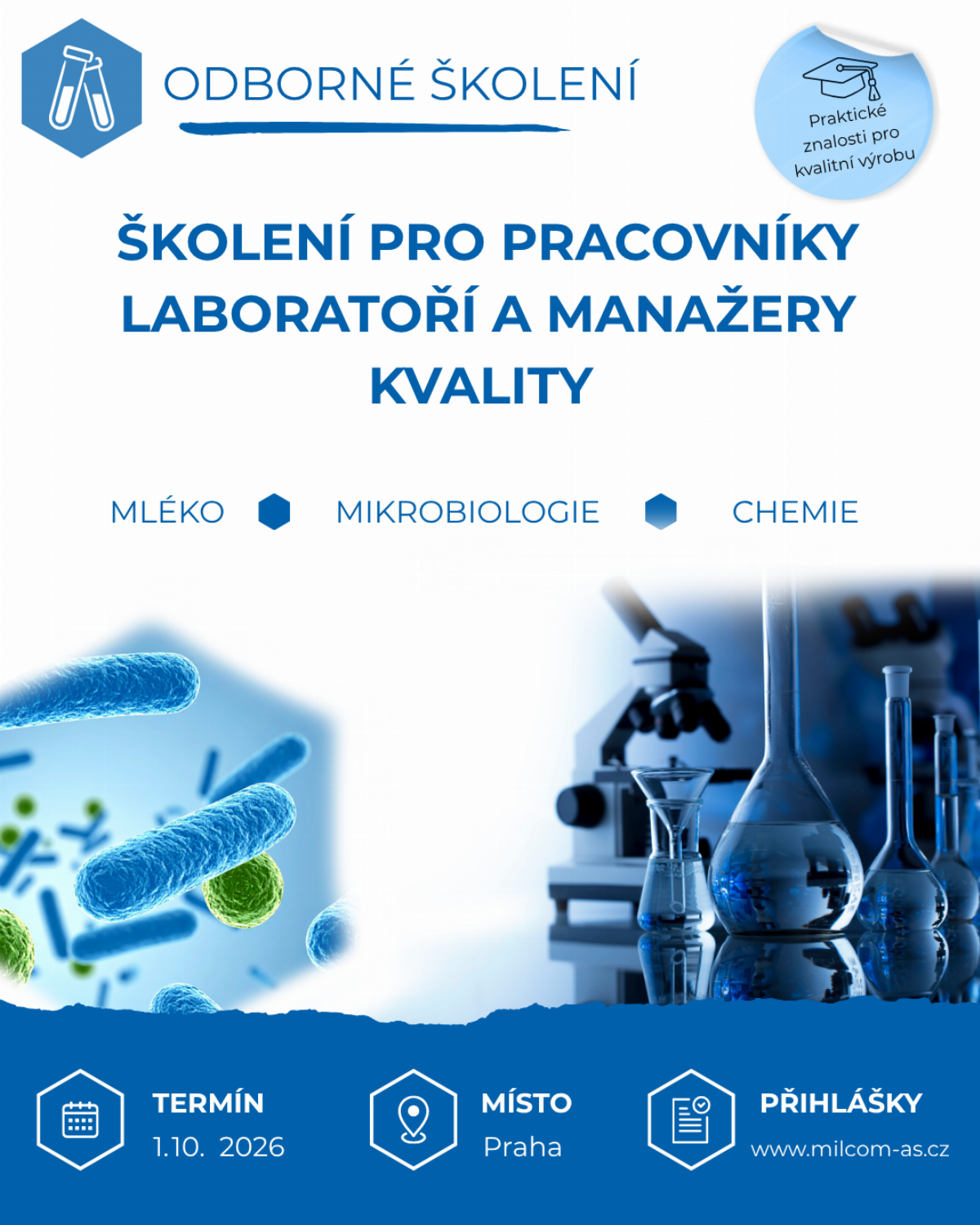 Odborné školení pro pracovníky laboratoří a manažery kvality