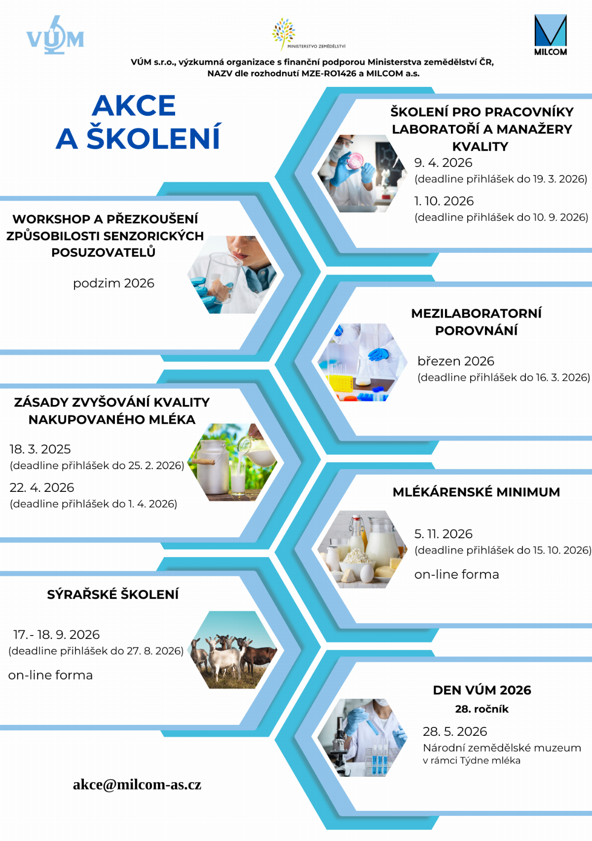 Zveřejnili jsme termíny školení pro rok 2026